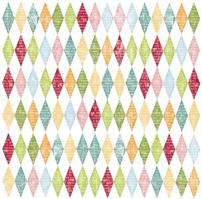 Scenic Route - Multi Diamonds 12x12 vellum  (pack of 5)